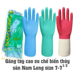 găng tay chế biến thủy sản nam long size 7 71/2 | dài 31cm rộng 10cm